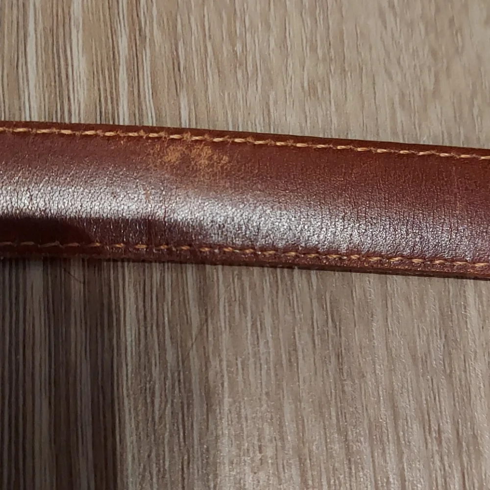 Coach British Tan Skinny Leather Belt #2800 - Picture 9 of 14
